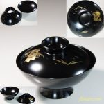 木製漆器沈金吸物椀W6302