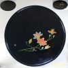 会津塗木蓮一尺丸盆W7008
