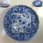 花柄五寸皿W7400