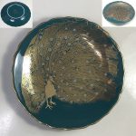 ナルミ金彩孔雀小皿