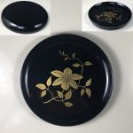 木製漆器会津塗鉄仙豆皿