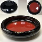 木製漆器菓子鉢W7452