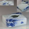 染付蟹ミニティッシュ入れ