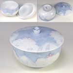 蓋付湯呑W7455