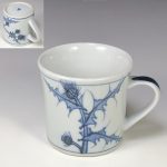 砥部焼梅山窯マグカップW7597