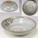 たち吉金彩草花煮物鉢W7625