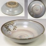 たち吉金彩草花煮物鉢W7622