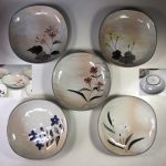 たち吉花の彩煮物皿セット