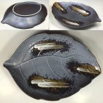 壱峰窯窯変釉盛皿