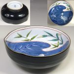 鷺五寸鉢W7733