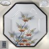 伊万里八角紅葉絵付飾皿