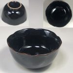鉄釉豆鉢W7823
