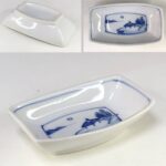 山水舟型豆鉢W9284