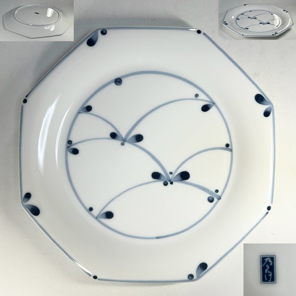 乃りたけノリタケ八角皿