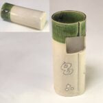 織部壁掛花瓶W9298