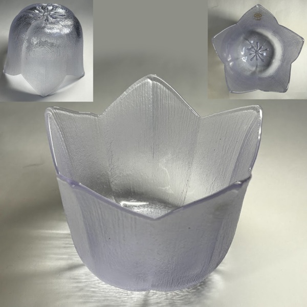 たち吉桔梗型ガラス小鉢