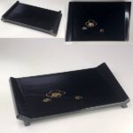 木製漆器沈金菓子皿W9364