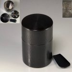 新光堂黒銅仕上茶筒