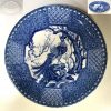 印判手花鳥図八寸皿W8305