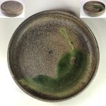 常滑焼常石窯灰釉平鉢