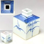 砥部焼梅山窯小壷W8373