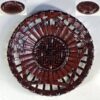 籃胎漆器茶托W10249