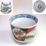 色絵間取蕎麦猪口W8442