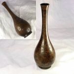 高岡銅器鶴首花瓶W8513