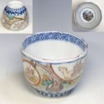 金彩色絵蕎麦猪口W9554