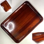 木製漆器角盆W8516