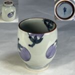 茄子図湯呑W11038