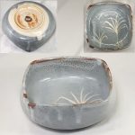仙山窯鼠志野菓子鉢
