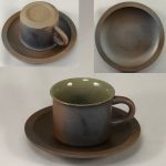 越前焼碗皿W7021