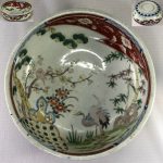赤絵七寸鉢W7017
