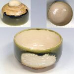織部焼菊紋湯呑