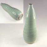 青磁瓢箪型一輪差し花瓶