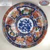 三洋陶器龍峰窯竹斎色絵間取四君子九寸飾皿