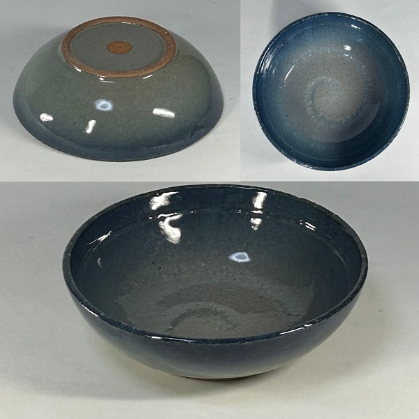 灰釉吹深皿W10479