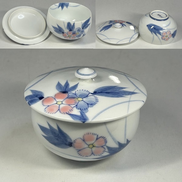 西峰蓋付湯呑W10498