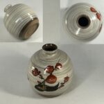 刷毛目梅図油壺W10514