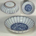 菊型葡萄図深皿