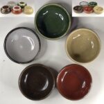 幸泉作五釉小鉢