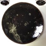 飴釉一尺三寸大盛皿