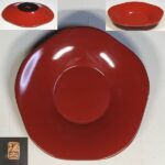 たち吉梅型朱塗茶托五枚セット