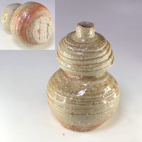 瓢箪型信楽徳利花瓶W8907