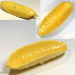 黄交趾葉型おしぼり受皿