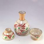 たち吉赤絵酒器揃え徳利猪口2点セット