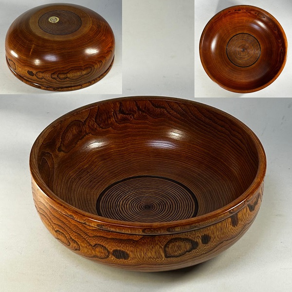 木製漆器菓子器W10555