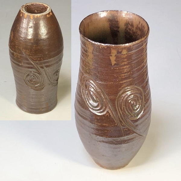 信州尾林焼水野窯花瓶