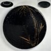 黒釉金彩竹図五寸皿